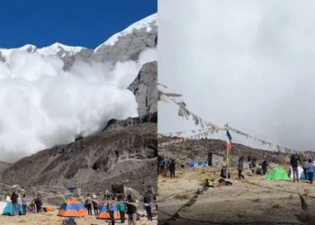 Nepal Annapurna’da Dehşet Veren Anlar! Çığ Düştü, Dağcılar Panikle Kaçıştı