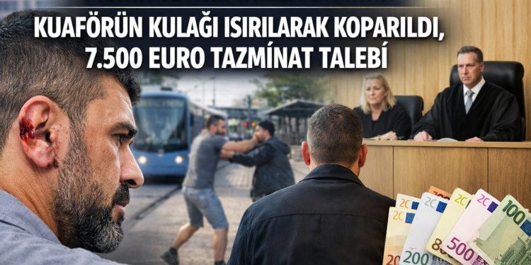 Münih’te Ağır Yaralama Davası: Kuaförün Kulağını Isırarak Kopardı, 7.500 Euro Tazminat Talebi