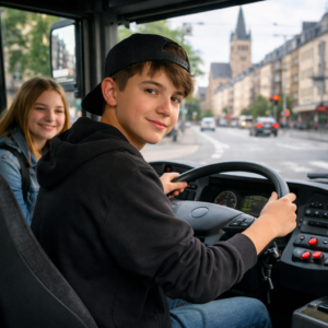 Almanya’da otobüs çalan genç olayında kullanılan şehir otobüsü