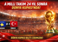 A Milli Takım Dünya Kupası’nda! Türkiye 24 Yıl Sonra Tarih Yazdı