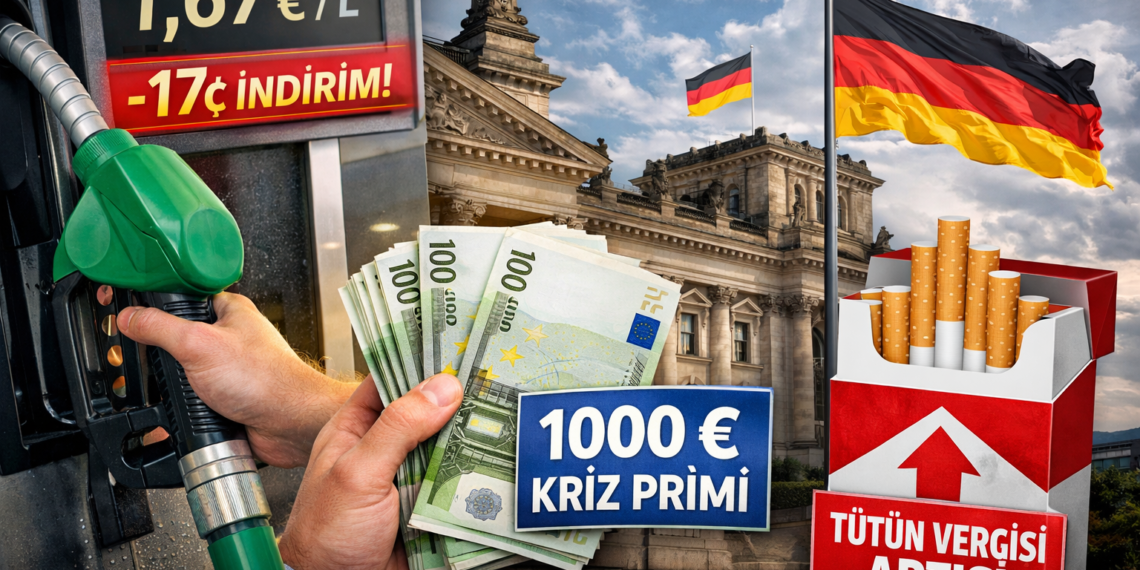 Almanya Ekonomik Paketi Açıklandı: Akaryakıt İndirimi ve 1000 Euro Kriz Primi Detayları