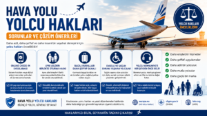 Hava yolu yolcu hakları kapsamında online check-in, ailelerin yan yana oturma hakkı, bagaj kuralları ve engelli yolcular için