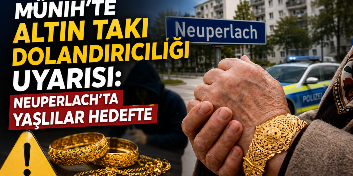 Münih’te Altın Takı Dolandırıcılığı Uyarısı: Neuperlach’ta Yaşlılar Hedefte