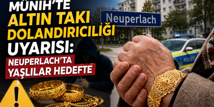 Münih’te Altın Takı Dolandırıcılığı Uyarısı: Neuperlach’ta Yaşlılar Hedefte