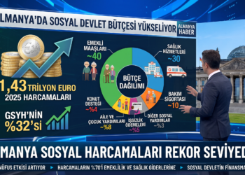 Almanya Sosyal Harcamaları Rekor Seviyede: 1,43 Trilyon Euro!