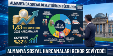 Almanya Sosyal Harcamaları Rekor Seviyede: 1,43 Trilyon Euro!