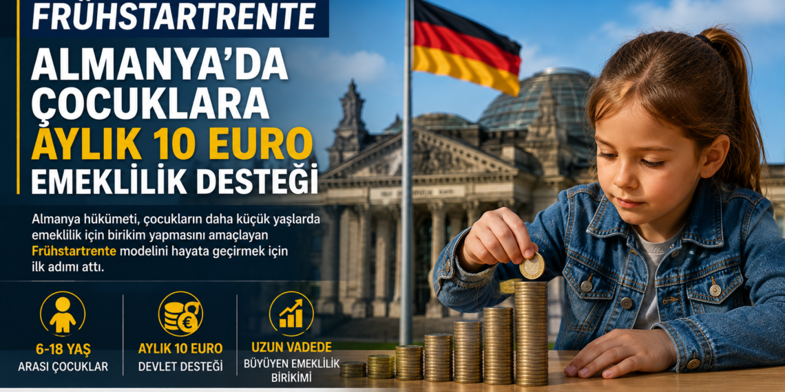 Frühstartrente: Almanya’da Çocuklara Aylık 10 Euro Emeklilik Desteği