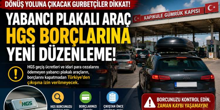 Yabancı Plakalı Araç HGS Borcu Olanlar Dikkat: Borç Ödenmeden Türkiye’den Çıkış Yok!