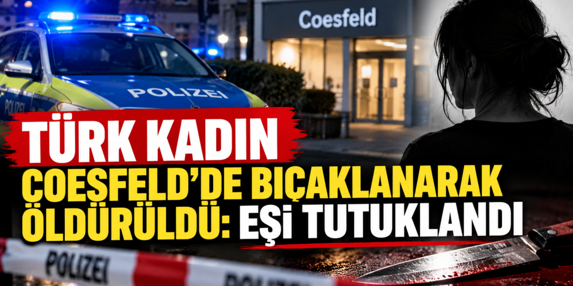 TÜRK KADIN COESFELD’DE BIÇAKLANARAK ÖLDÜRÜLDÜ: EŞİ TUTUKLANDI