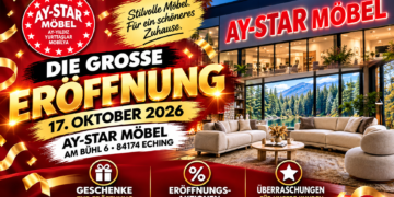 AY-STAR Möbel Eching Açılışı 17 Ekim’de! Büyük Fırsatlar