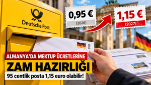 Almanya mektup ücretleri 2027 Deutsche Post standart mektup zammı